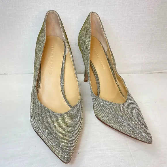Veronica Beard NEW Nathalia Lurex‎ Metallic Pump Heels Size 10