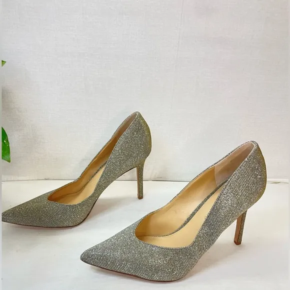 Veronica Beard NEW Nathalia Lurex‎ Metallic Pump Heels Size 10
