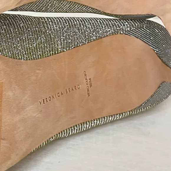 Veronica Beard NEW Nathalia Lurex‎ Metallic Pump Heels Size 10