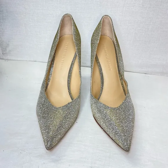 Veronica Beard NEW Nathalia Lurex‎ Metallic Pump Heels Size 10