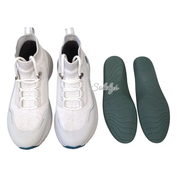 Vessi Stormburst Frost White High Top Knit Waterproof Sneaker Boot Womens 10