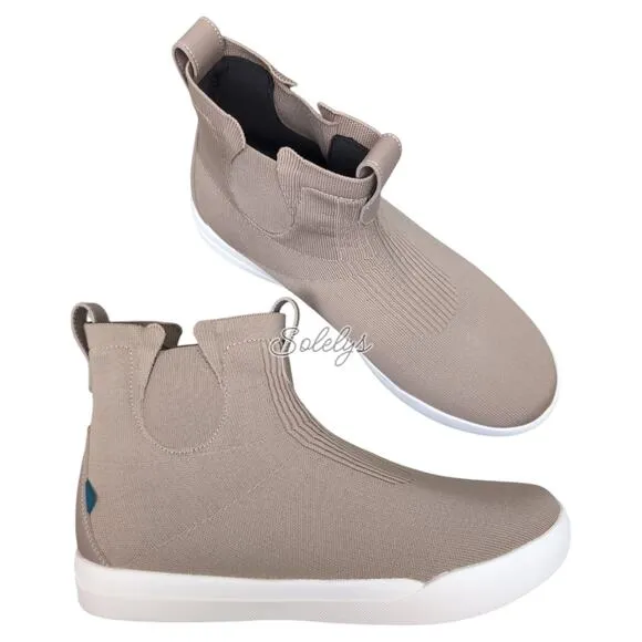 Vessi Weekend Chelsea Shiitake Brown DymaTex Knit Waterproof Sneaker Boot Men 11