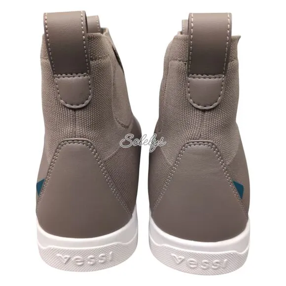 Vessi Weekend Chelsea Shiitake Brown DymaTex Knit Waterproof Sneaker Boot Men 11