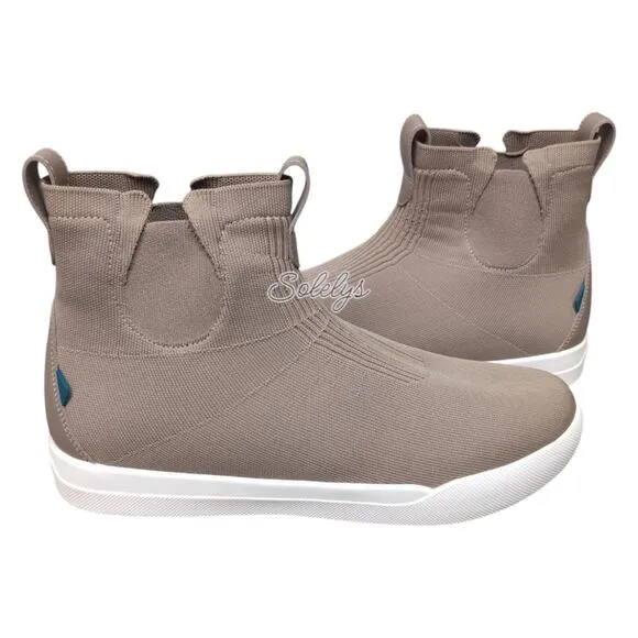 Vessi Weekend Chelsea Shiitake Brown DymaTex Knit Waterproof Sneaker Boot Men 11