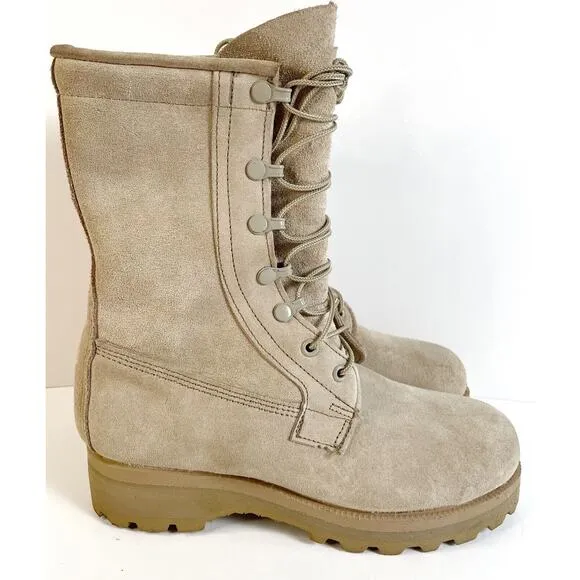 Vibram Cold Weather Boots Gore-Tex Combat Military Tan Mens Size 6W Mondopoint