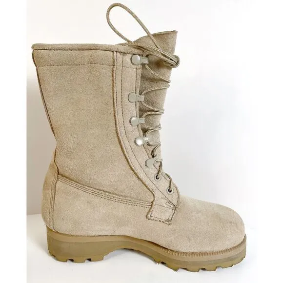 Vibram Cold Weather Boots Gore-Tex Combat Military Tan Mens Size 6W Mondopoint
