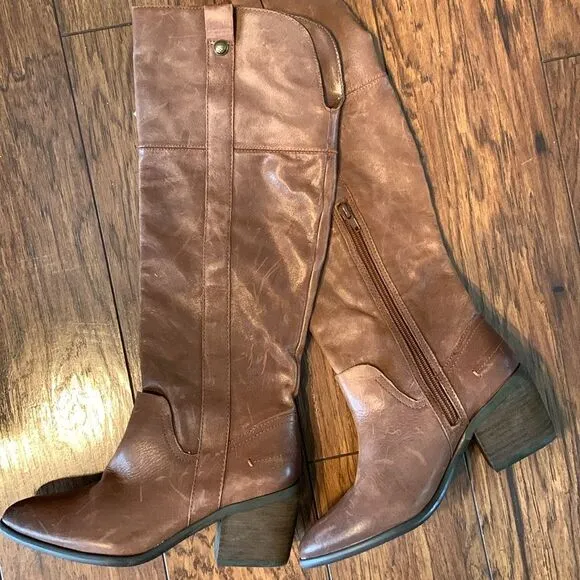 Vince Camino Brown Knee High Riding Boots size 5.5 Equestrian