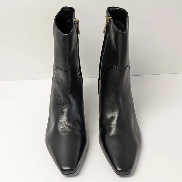Vince Camuto Amariah Ankle Booties, Black Leather, Women's 9