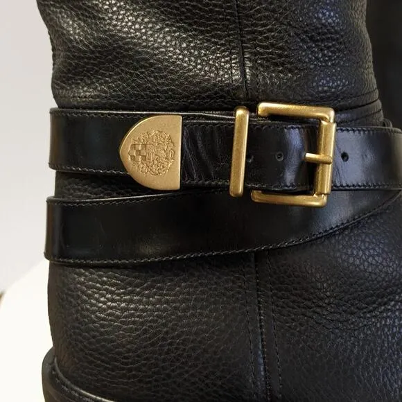 Vince Camuto Gini Knee High Boots, Black Leather, Women's 9