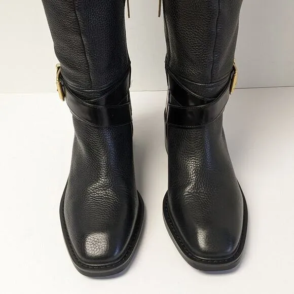 Vince Camuto Gini Knee High Boots, Black Leather, Women's 9