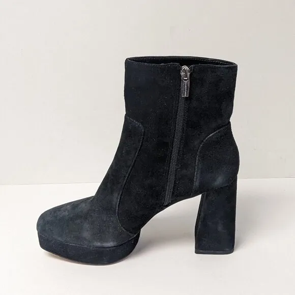 Vince Camuto Penella Platform Ankle Boots, Black, Women's 7