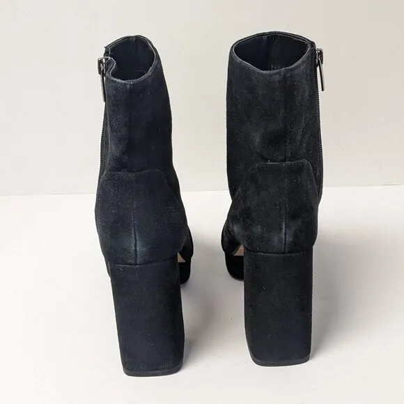 Vince Camuto Penella Platform Ankle Boots, Black, Women's 7
