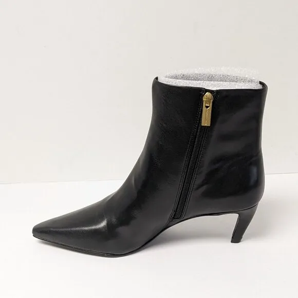 Vince Camuto Quinley Ankle Boots, Black Leather, Women's 9