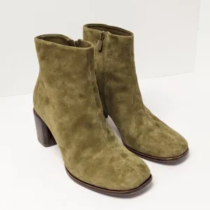 Vince Maggie Ankle Boots, Green Suede, Women's 6