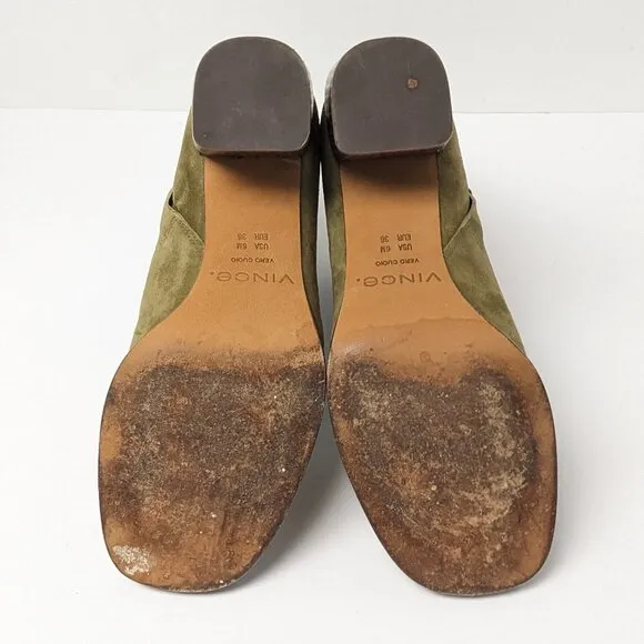 Vince Maggie Ankle Boots, Green Suede, Women's 6