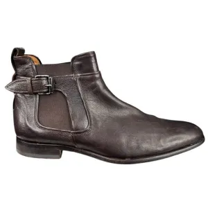 Vince Mens Brown Leather Chelsea Pull On Ankle Boot Size US 10 E