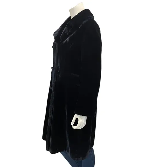 Vintage 1960s Borgana Fur Double Breasted Coat