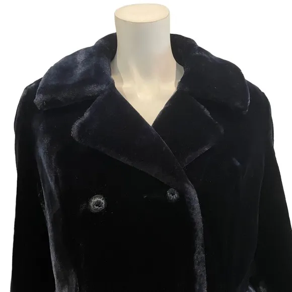 Vintage 1960s Borgana Fur Double Breasted Coat