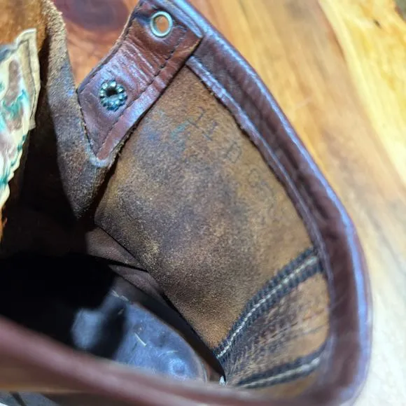 Vintage 60s Red Wing Leather Boots Mens 11D Hunting  Lace Up Outdoor RARE