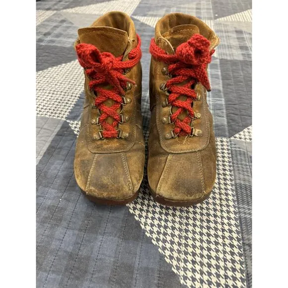 Vintage 70s ASPEN Leather Hiking &amp; Hunting Lace To Toe Boots Men’s Size 9 US