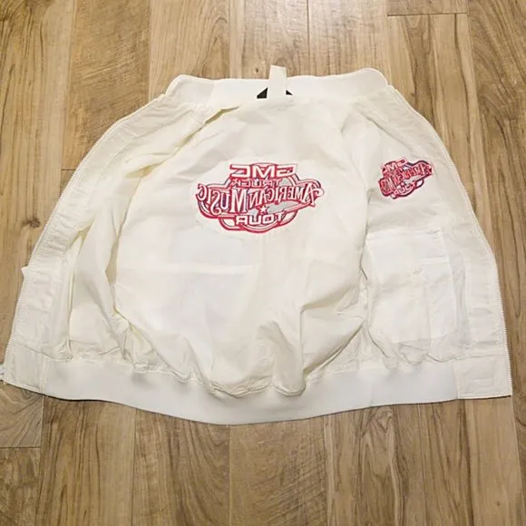 Vintage 90s GMC Truck American Music Tour Crew Jacket M Men Lightweight Full Zip