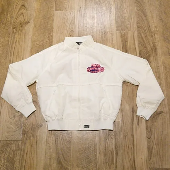 Vintage 90s GMC Truck American Music Tour Crew Jacket M Men Lightweight Full Zip