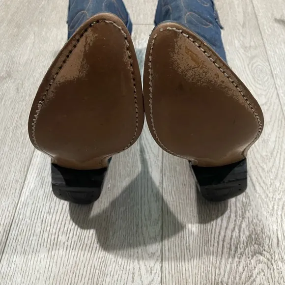 Vintage acme denim cowboy boots women size 5 1/2