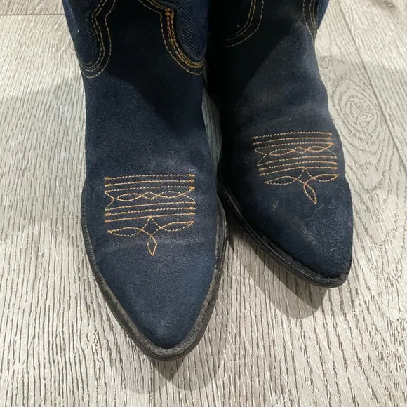 Vintage acme denim cowboy boots women size 5 1/2