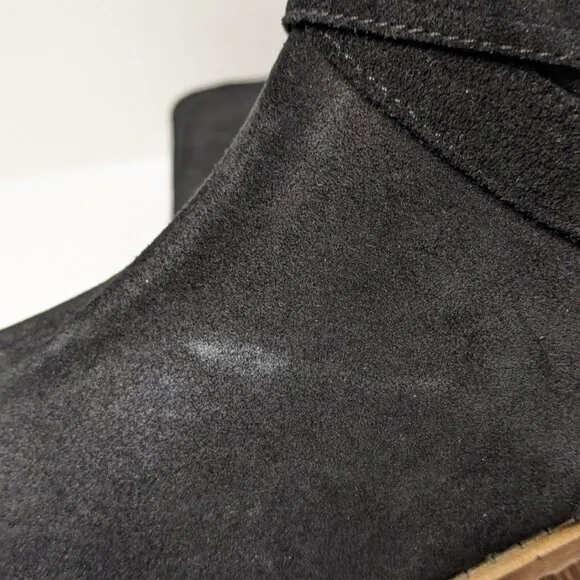 Vintage Foundry Berenice Knee High Boots, Black Suede, Women's 8