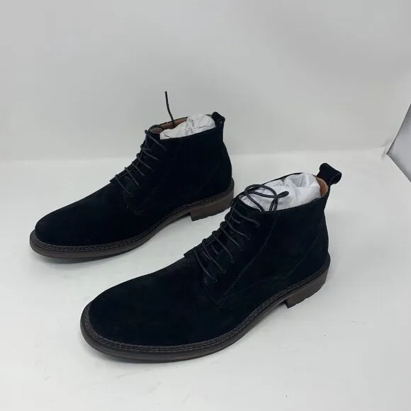 Vintage Foundry Co. Otto VF1541 Chukka Boots Men 8.5 Black Leather Lace Up S0677