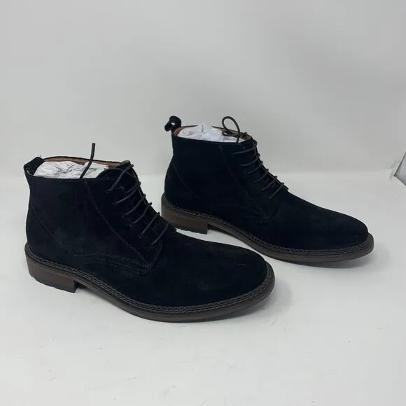 Vintage Foundry Co. Otto VF1541 Chukka Boots Men 8.5 Black Leather Lace Up S0677