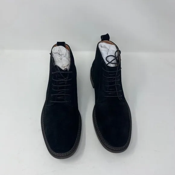 Vintage Foundry Co. Otto VF1541 Chukka Boots Men 8.5 Black Leather Lace Up S0677