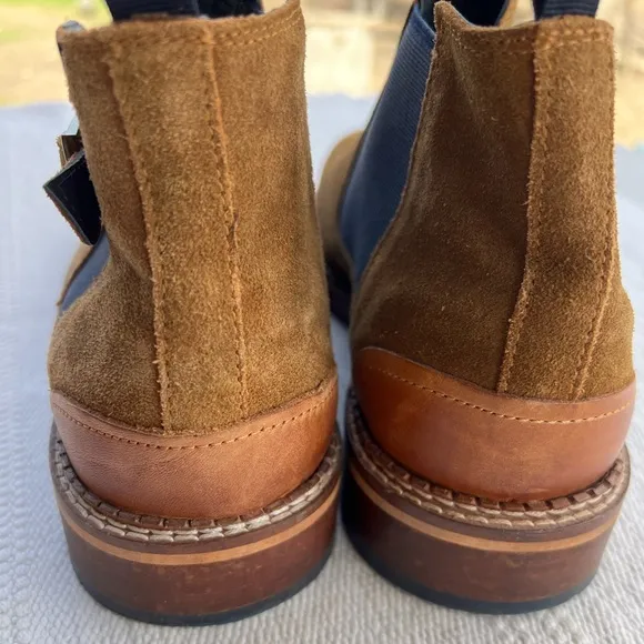 Vintage Foundry Men Chelsea Suede Boots Size 11