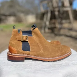 Vintage Foundry Men Chelsea Suede Boots Size 11