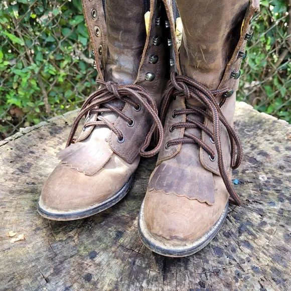 Vintage Lace Up Boots By Durango/Women size 6 M