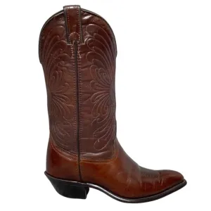 Vintage Laredo Cognac Brown Cowboy Boots, Women Size 5.5