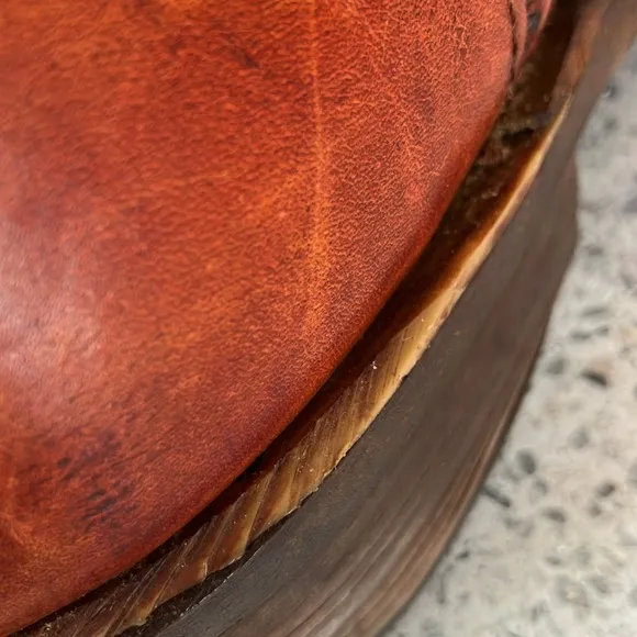 Vintage Leather Moto Western Boots
