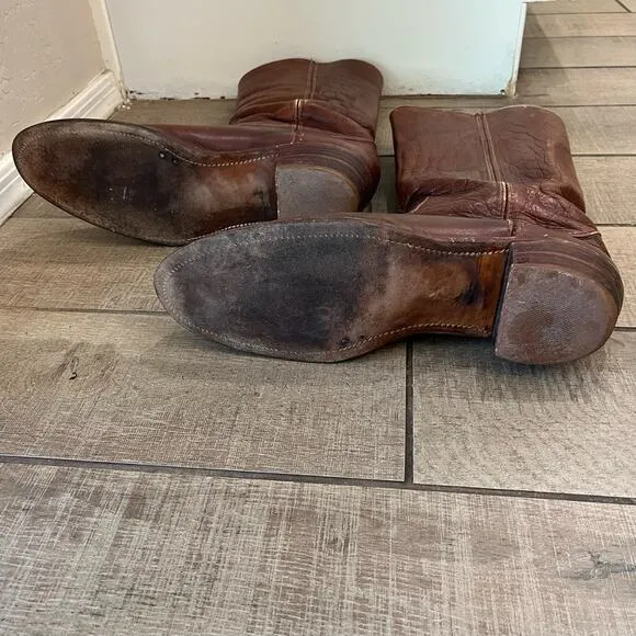 Vintage Made in the USA Frye 2598 Size 12 D Cowboy Boots Campus