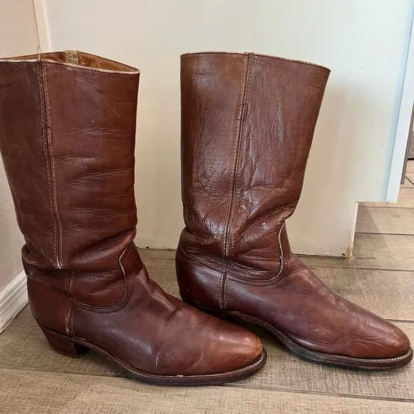 Vintage Made in the USA Frye 2598 Size 12 D Cowboy Boots Campus
