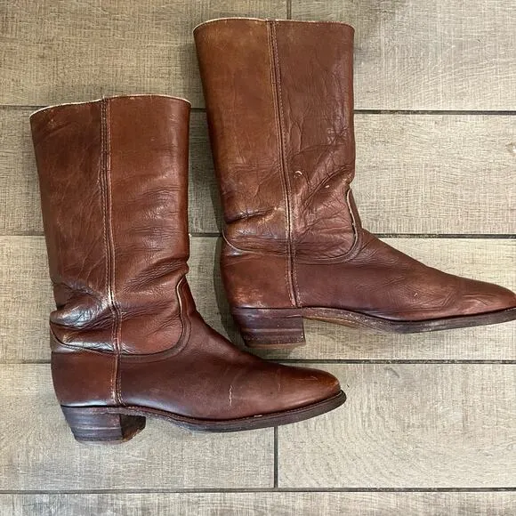 Vintage Made in the USA Frye 2598 Size 12 D Cowboy Boots Campus