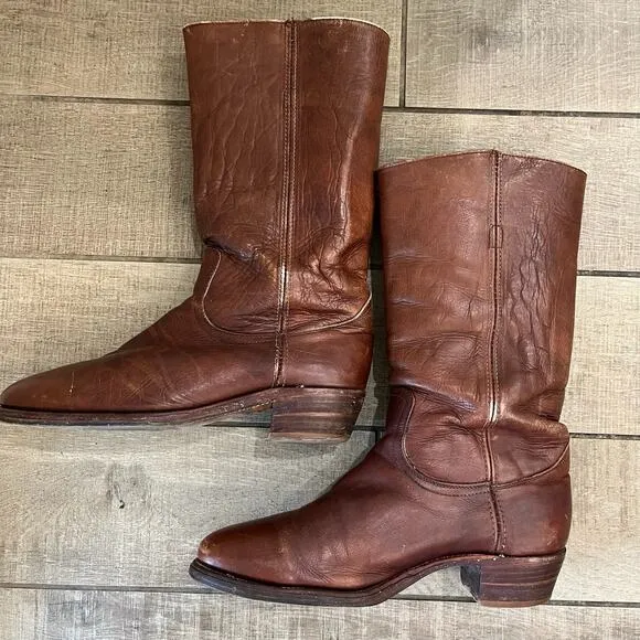 Vintage Made in the USA Frye 2598 Size 12 D Cowboy Boots Campus