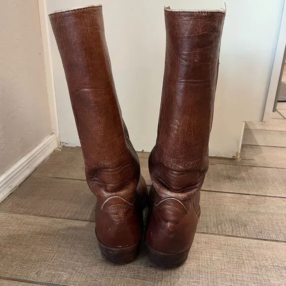 Vintage Made in the USA Frye 2598 Size 12 D Cowboy Boots Campus