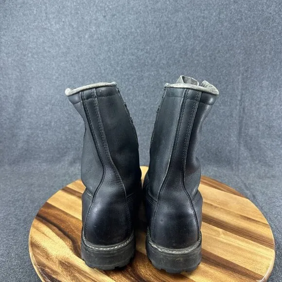 Vintage Men’s Military Boots 2-97 Insulated Black Leather Vibram Sole Size 9R