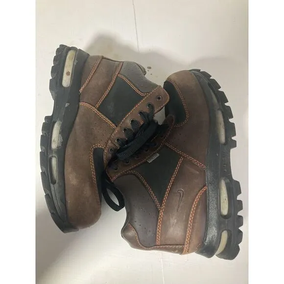 VINTAGE Nike ACG Gore-tex Air Max Boots Hiking Outdoor Brown Mens 5.5y