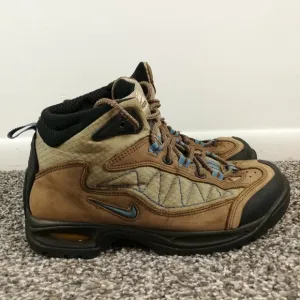 Vintage Nike Air ACG Hiking Trail Boots Leather Brown Womens 8.5 148053