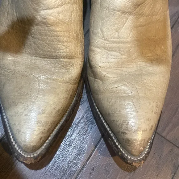 Vintage Nocona Western cowboy women leather boots Sz 8 D