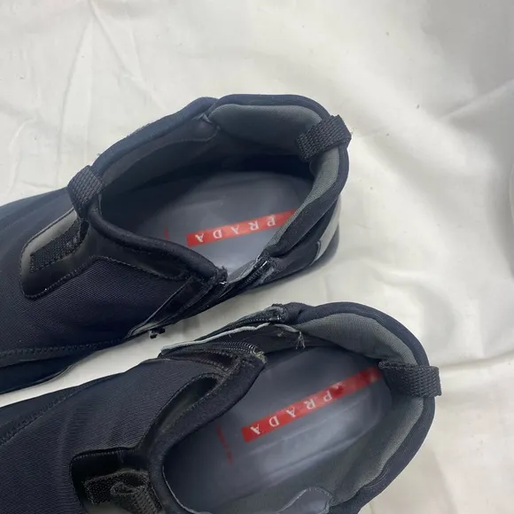Vintage Prada 1530 Square Toe Black men size 9.5