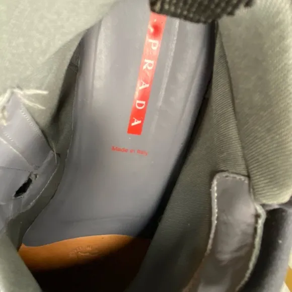 Vintage Prada 1530 Square Toe Black men size 9.5