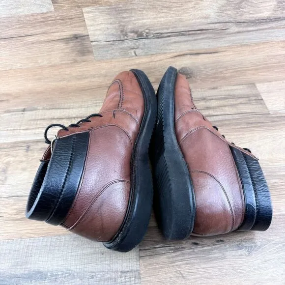 Vintage Red Wing Oxford Chukka Men's 8 Brown Leather Moc Toe Armortred