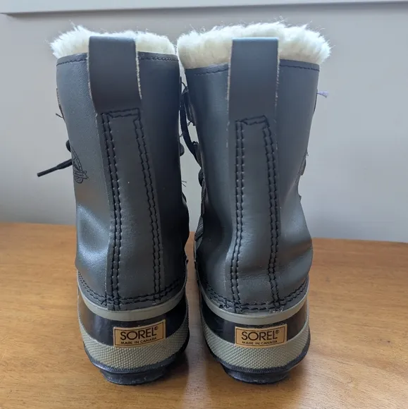 Vintage Sorel Grey Manitou Kaufman Winter Boots Canada
